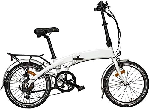 Bici pieghevoli : CICLI PUZONE Tre Ruote ELETTRICA E-Bike Alluminio Misura 20 Batteria Integrata 367 WH Pieghevole Folding 6V Art. E-FOLD20