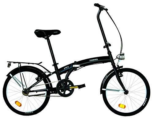 Bici pieghevoli : Coppi CP1X20000, Microbike 20 Unisex Adulto, Nero, small