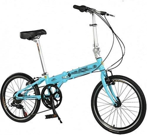 Bici pieghevoli : CXY-JOEL Bicicletta Pieghevole per Bambini Adulti Mini Bici da Viaggio Ultraleggera Adatta per Andare in Bici da Città (Colore: Blu, Dimensioni: 20 Pollici), Blu, 20In