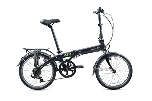 Bici pieghevoli : Dahon Bicicletta Vybe D7 Black, Pieghevole Unisex-Adulto, Nero, 145-185cm