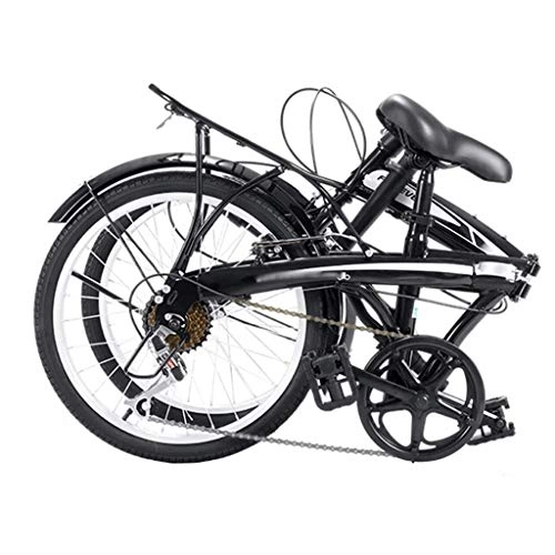 Bici pieghevoli : Folding Bike 20inch 7 Speed ​​City piega il mini Mini Compact bici della bicicletta compatte Biciclette adulti Uomini, Donne Studenti, Impiegati d'ufficio, biciclette di alta acciaio al carbonio piegh