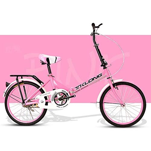 Bici pieghevoli : GXLO Leggero Mini Folding Bike Piccolo Portable Ammortizzatore Bicicletta Pieghevole Bicicletta con Pneumatici Anti-Skid per l'adulto allievo di Biciclette - a 16 Pollici / 20 Pollici, A, 16in