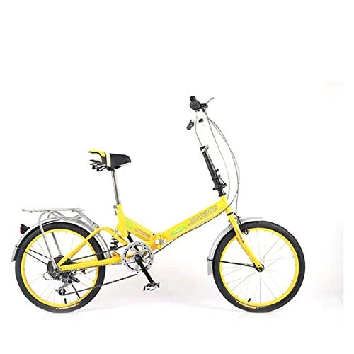 Bici pieghevoli : GXLO velocità variabile Bicicletta Pieghevole Portable Ammortizzatore Bicicletta Pieghevole Bicicletta Light Work Ultra Light Portable Adulti Biciclette, B, Singlespeed