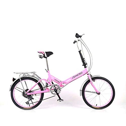 Bici pieghevoli : GXLO velocità variabile Bicicletta Pieghevole Portable Ammortizzatore Bicicletta Pieghevole Bicicletta Light Work Ultra Light Portable Adulti Biciclette, D, Singlespeed