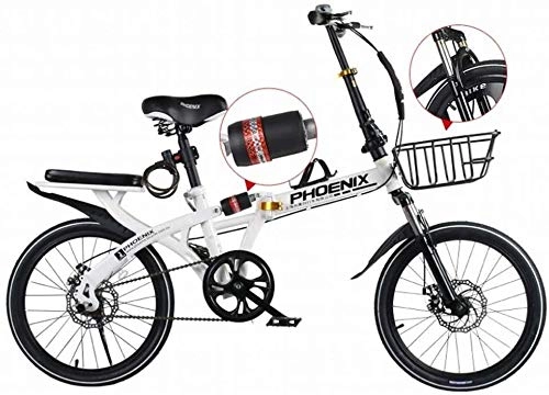 Bici pieghevoli : HFFFHA 20-inch Piccola velocità variabile in Bicicletta, C, 20 Pollici in Alluminio Freni Folding Bike con Il Disco Bicicletta Pieghevole Bicicletta Pieghevole (Color : B)