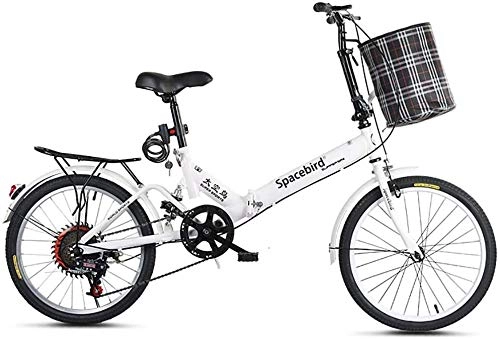 Bici pieghevoli : HFFFHA Portable Folding Bike Pendolare, Mini Portatile Studente Comfort Speed ​​Wheel Folding Bike for Gli Uomini Donne Leggero Bicicletta Pieghevole Casual