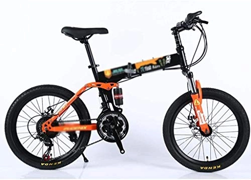Bici pieghevoli : HLZY Portatile Pieghevole Bici Bici Adulta Studenti Ultra-Light Portatile Compatto Pieghevole Outroad Biciclette for Donne degli Uomini (Color : Orange, Size : 20 Inches)
