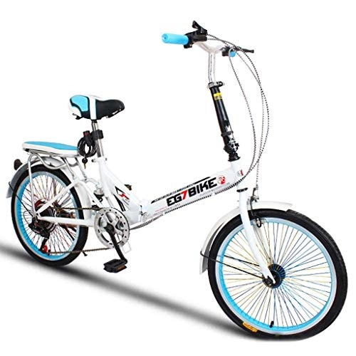 Bici pieghevoli : HYCy Foldable Bikes Folding Bicycle Ultra Light Portable Mini Small Wheel Speed Shock Absorption (20 inch / 16 inch)