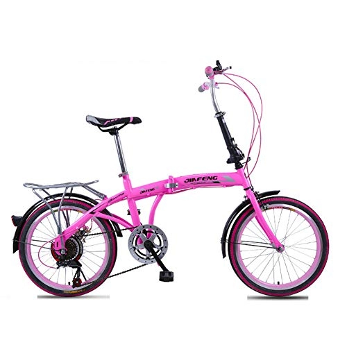 Bici pieghevoli : LETFF adulto pieghevole bicicletta 50, 8 cm comodo velocità bambino bicicletta, Purple