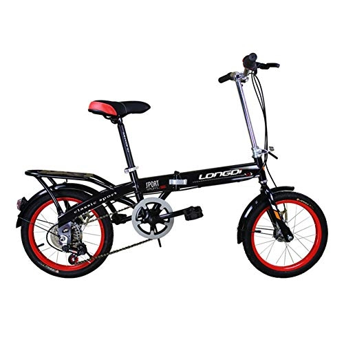 Bici pieghevoli : LETFF adulto pieghevole bicicletta 50, 8 cm velocità variabile assorbimento degli urti Student bicicletta