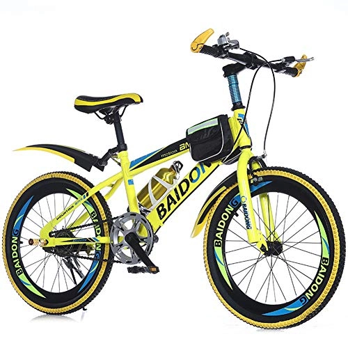 Bici pieghevoli : LETFF Bicicletta pieghevole per bicicletta pieghevole da 22 pollici per bici da montagna pieghevole per adulti(Yellow)