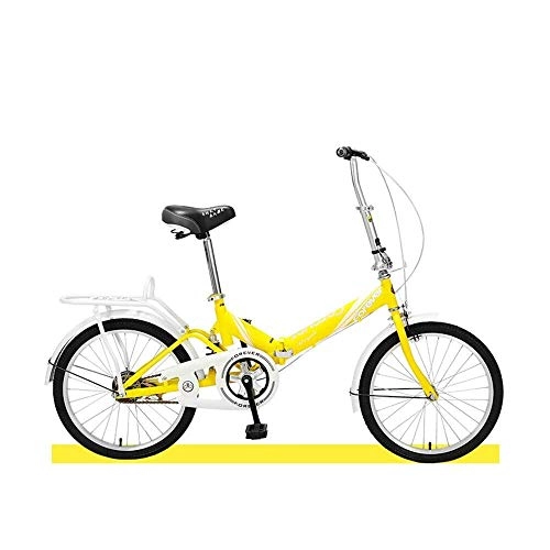 Bici pieghevoli : LHQ-HQ Bicicletta pieghevole for telaio in alluminio leggero, ruote da 16 pollici, con parafanghi anteriore e posteriore, pneumatico resistente all'usura anti-skid for adulti Sport all'aria aperta Mou