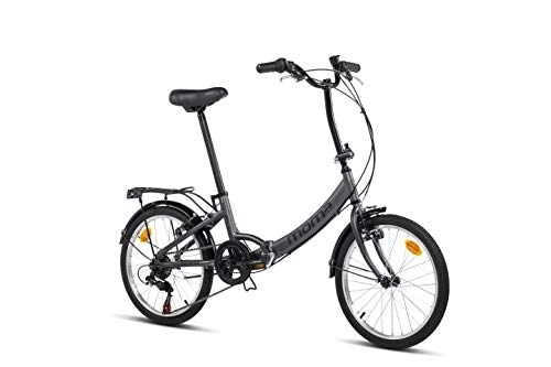 Bici pieghevoli : Moma Bikes Bicicletta Pieghevole First Class 20", Alluminio, Shimano 6v, Sella Comfort
