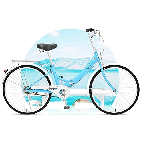 Bici pieghevoli : Mountain Bike pieghevole, 24 pollici sport all'aria aperta in acciaio al carbonio MTB bicicletta, cerchio in alluminio, adatto per 150-185 cm / blue