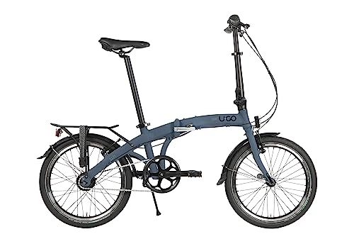 Bici pieghevoli : U.GO Dare U•Go i7 Folding Bike 20", Bici Pieghevoli Unisex-Adult, Blue, Uni