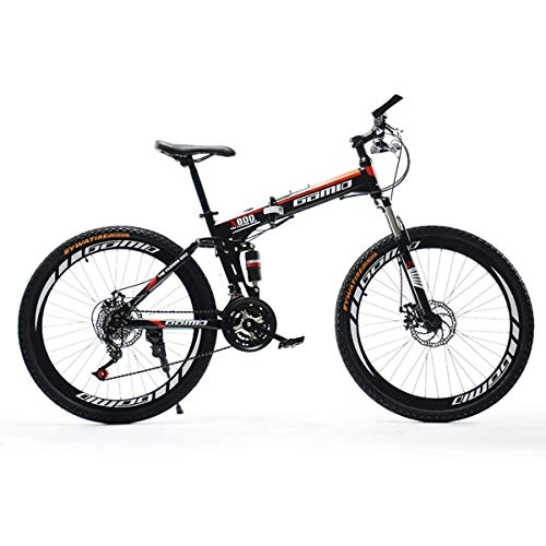 Bici pieghevoli : WJSW Mountain Bike Bicycles Ruota da 26 '' Telaio in Alluminio Leggero 27 velocità Freno a Disco
