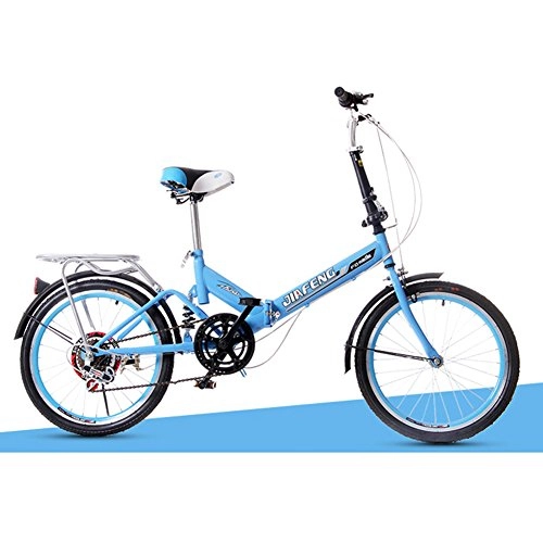 Bici pieghevoli : XQ XQ-TT-624 Folding Bike 20 pollici 6 velocità blu