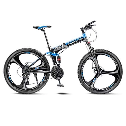 Bici pieghevoli : YB&GQ Sospensione Completa Adulto Mountain Bike con Freni A Disco, Biciclette MTB per Gli Uomini Donne da Intermedio Ad Avanzato, 24in Bicicletta Pieghevole Mountain Bike