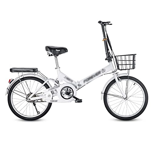 Bici pieghevoli : ZAANU Bicicletta pieghevole per adulti, ruote da 20 pollici, portapacchi posteriore, diversi colori (blu)