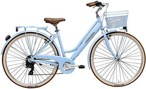 Biciclette da città : Adriatica Sity Retro - Bicicletta da Donna, 28", 6 Marce, Donna, Blu