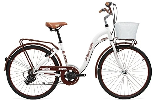 Biciclette da città : Agece florida-26 – Bicicletta Heritage da Donna, Taglia S, Florida-26, Crema, S