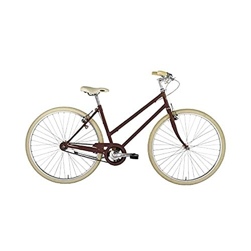 Biciclette da città : Alpina Bike Bicicletta Donna 1v L'EGO, Rosso, 28", Acciaio