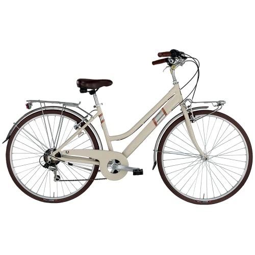 Biciclette da città : Alpina Bike Bicicletta Roxy 28" Donna 6v, Crema