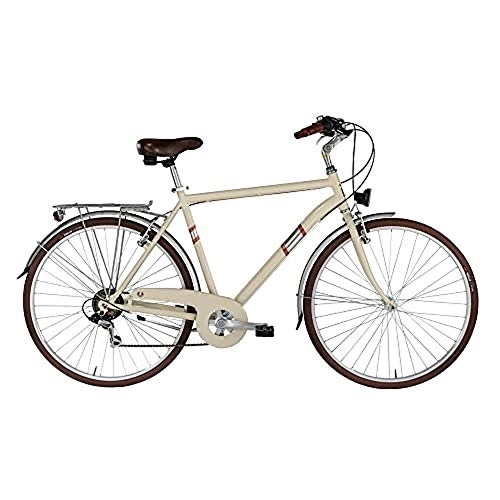 Biciclette da città : Alpina Bike, Bicicletta Trekking 6v Uomo Roxy, crema, 28", Allluminio