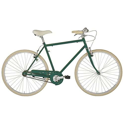 Biciclette da città : Alpina Bike Bicicletta Uomo 1v L'EGO, Verde Smeraldo, 28", Acciaio