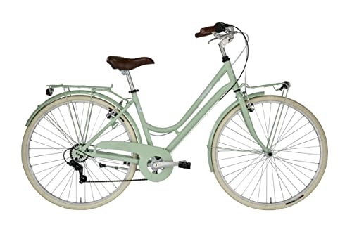 Biciclette da città : Alpina Bike Boneville, Bicicletta da Città 6v Donna, Verde Menta, 28