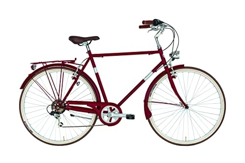 Biciclette da città : Alpina Bike Condor, Bicicletta da Città Uomo, Rosso, 28