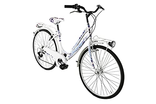 Biciclette da città : Alpina Bike Kariba, Bicicletta da Ragazza, Bianco, 26