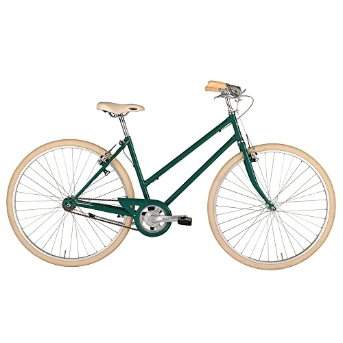 Biciclette da città : Alpina Bike L'EGO 1v, Bicicletta Donna, Verde Smeraldo, 28