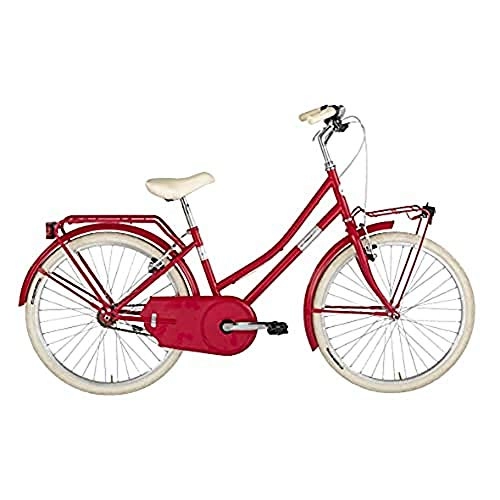 Biciclette da città : Alpina Bike Olandesina 20", Bicicletta Unisex Bambini, Rosso, 1v