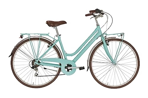 Biciclette da città : Alpina Bike Roxy 6v, Bicicletta da Città Donna, Acquamarina, 28