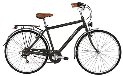 Biciclette da città : Alpina Bike Roxy, Bicicletta Trekking 6v Uomo, Nero, 28" 550 mm