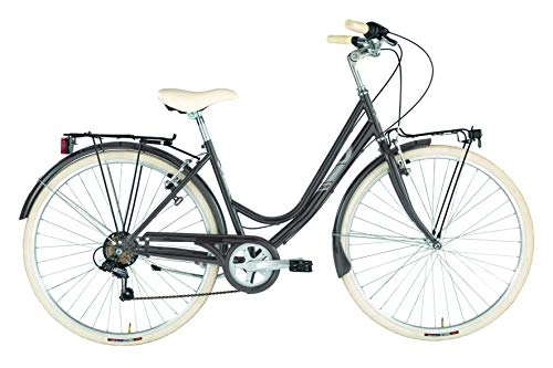 Biciclette da città : Alpina Bike Sharin 28", Bicicletta Donna, Crema, 6v