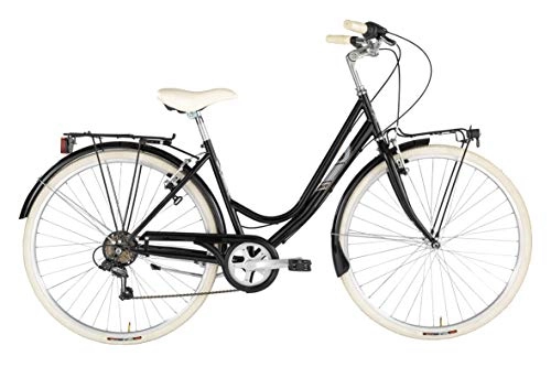 Biciclette da città : Alpina Bike Sharin 28", Bicicletta Donna, Nero, 6v