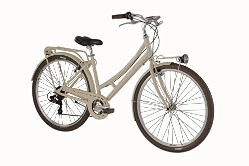 Biciclette da città : Alpina Bike Velvet 7v, Bicicletta da Città Donna, Ghiaia, 28