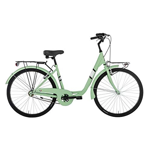 Biciclette da città : Alpina Bike Venere, Bicicletta da Città Donna, Verde Menta, 26