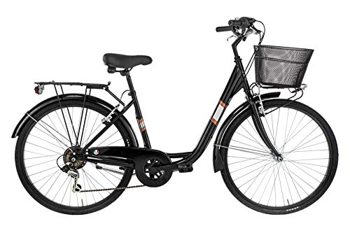 Biciclette da città : Alpina Bike Venere, Bicicletta Donna, Nero, 26