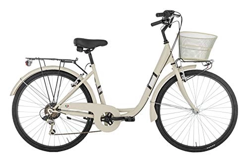 Biciclette da città : Alpina Bike Venere, Bicicletta Donna, Panna, 26" 1V