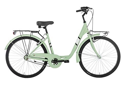 Biciclette da città : Alpina Bike Venere, Bicicletta Donna, Verde, 26