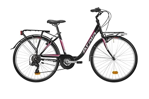 Biciclette da città : Atala City-bike URBAN 2021 GRIFONE 7 velocità colore nero / fucsia misura unica 42