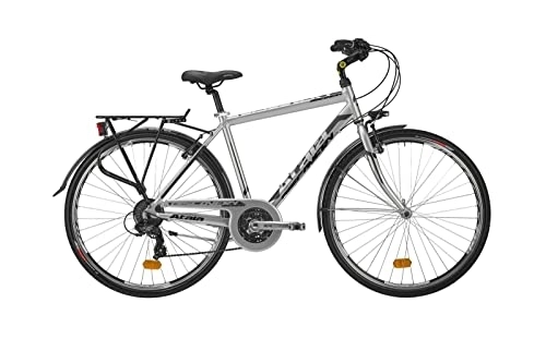 Biciclette da città : Atala DISCOVERY S 21V MAN bicicletta uomo bici da trekking city bike 28'' colore grigio (49(mt.1, 60 / 1, 75))