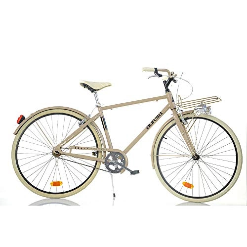 Biciclette da città : aurelia Uomo, Bicicletta 28" 1028SU Senza Cambio Sport Bike Cappuccino, 3