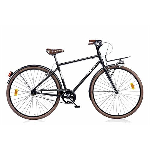 Biciclette da città : aurelia Uomo, Bicicletta 28" 1028SU Senza Cambio Sport Bike Nero, 3