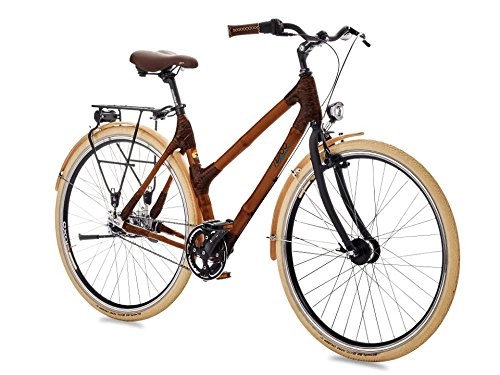 Biciclette da città : Beboo Bike - Bicicletta in bambù, motivo: Saint Kilda, unica ed etica