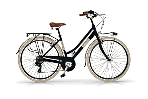 Biciclette da città : BICI DONNA ELEGANCE 28" 6V. TEL.ALLOY MISURA 46 NERO