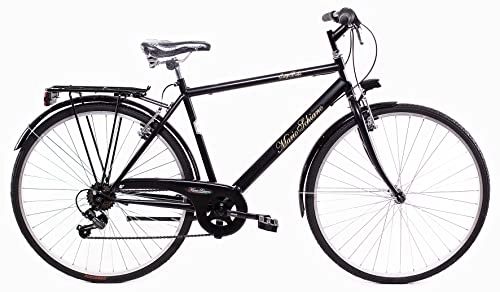 Biciclette da città : BICI MARIO SCHIANO CITY 28 UOMO CAMBIO 6v REVO NERA